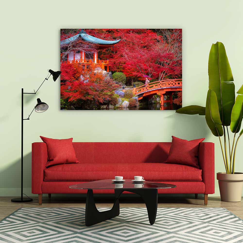 Red temple garden