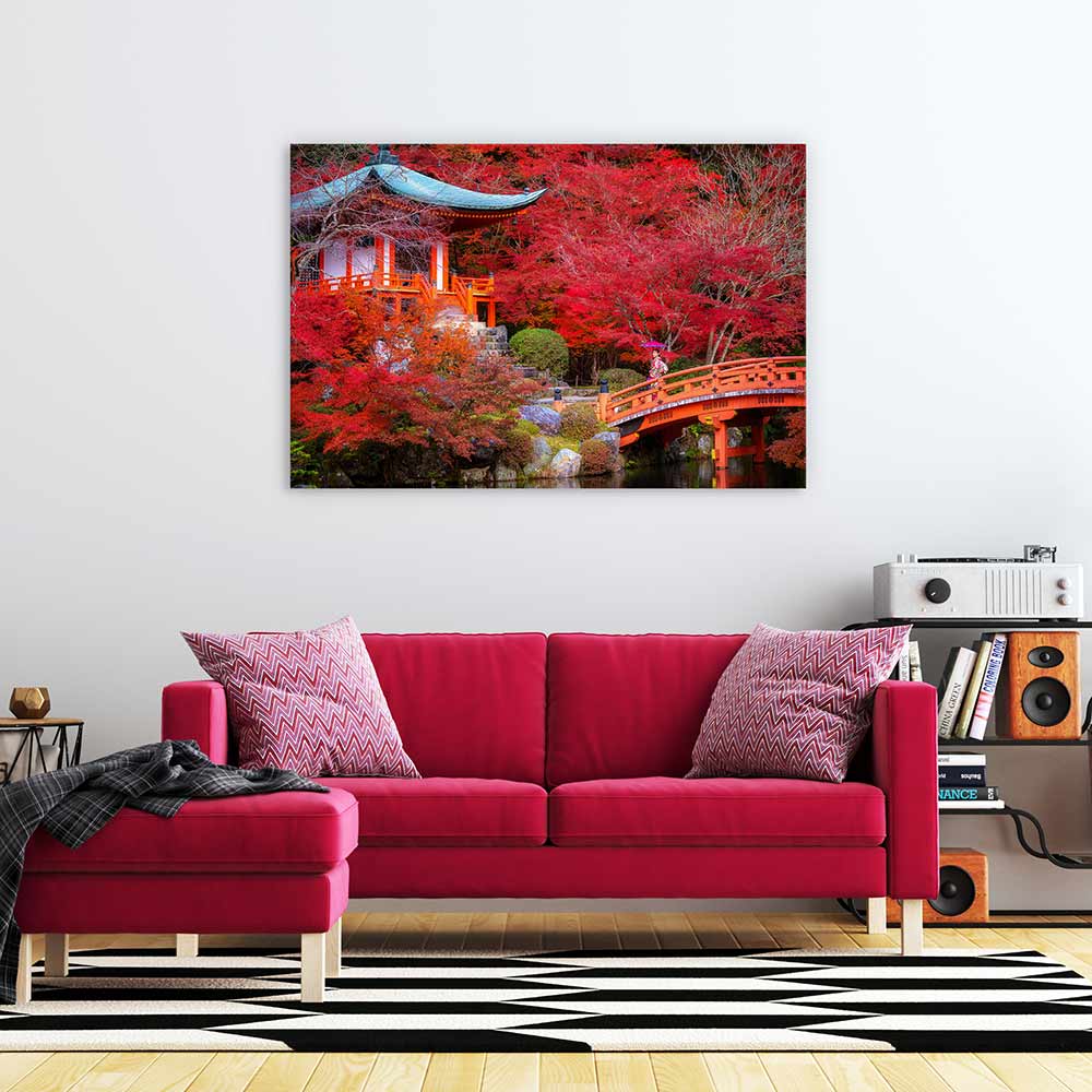 Red temple garden