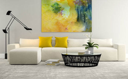 Modern Living Room - Mellow Yellow
