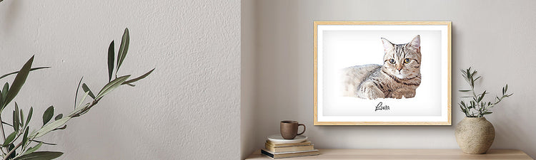 Cats Custom Portraits | Stretched Canvas & Framed Prints