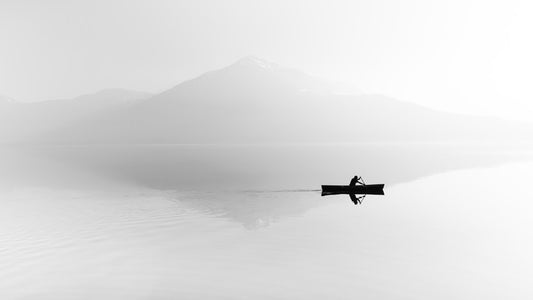 Solitary silhouette