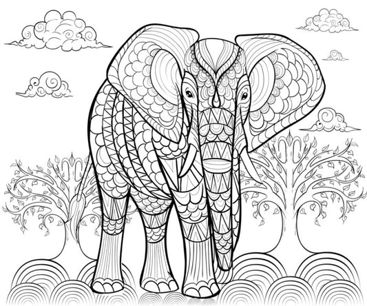 Colour me indian elephant