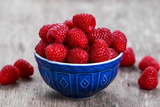 Blue bowl berries