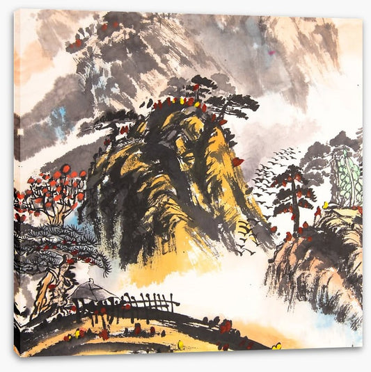 The sunlit mountain