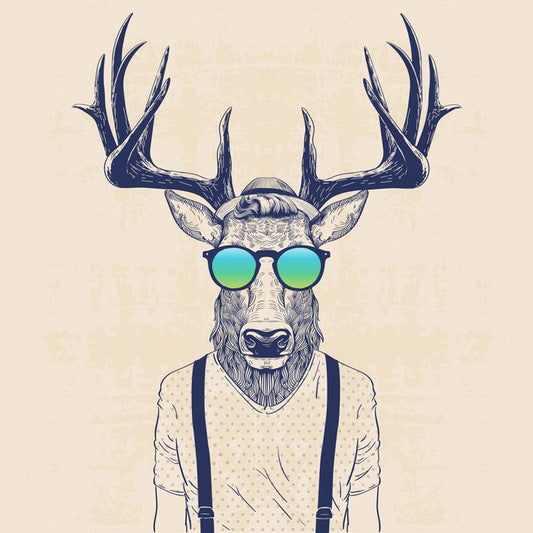 Hipster deer
