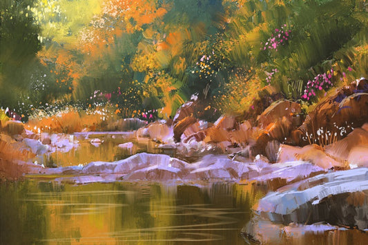Golden river glow