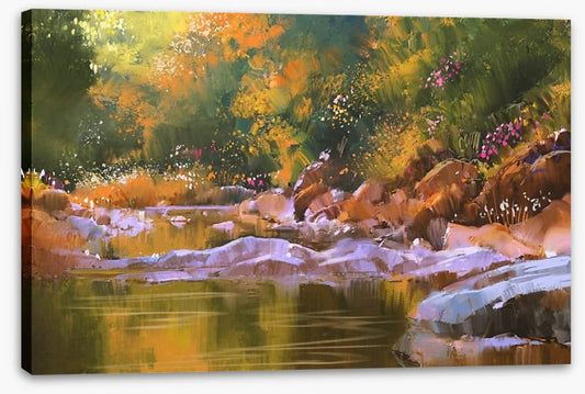 Golden river glow