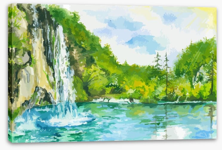 Spring sunshine falls