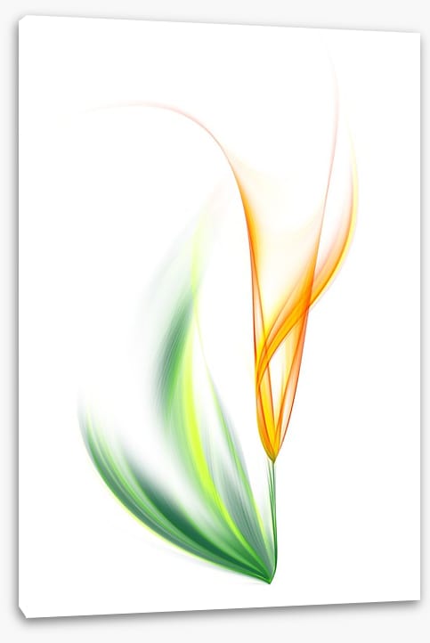 One yellow tulip