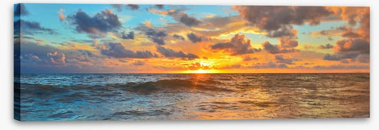 Setting sun panorama