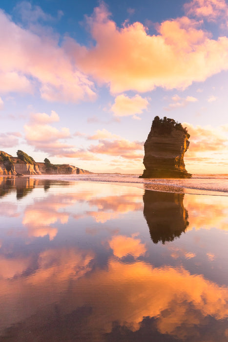 Lone rock reflections