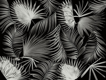 Palms in the dark
