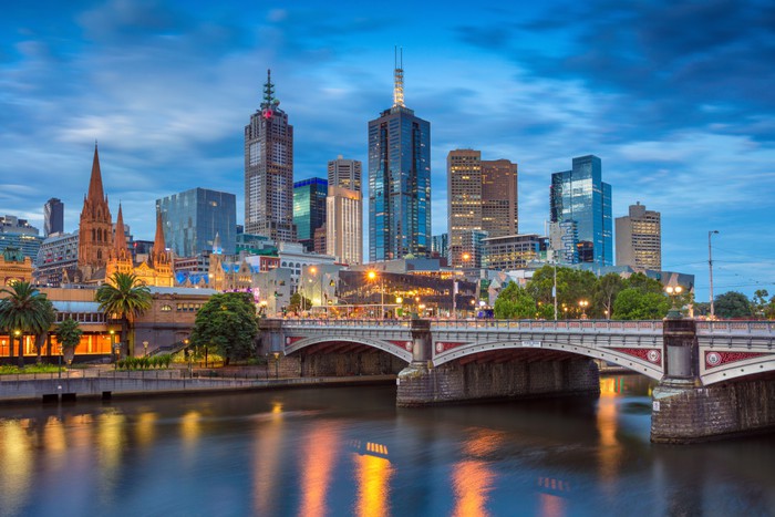 Melbourne twilight blues