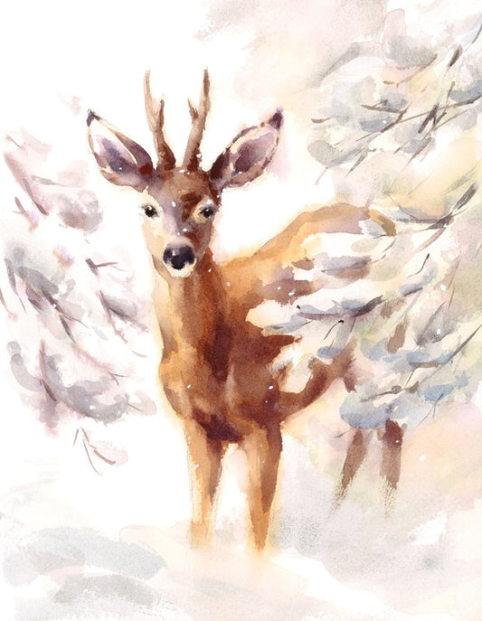 Snow flurry fawn
