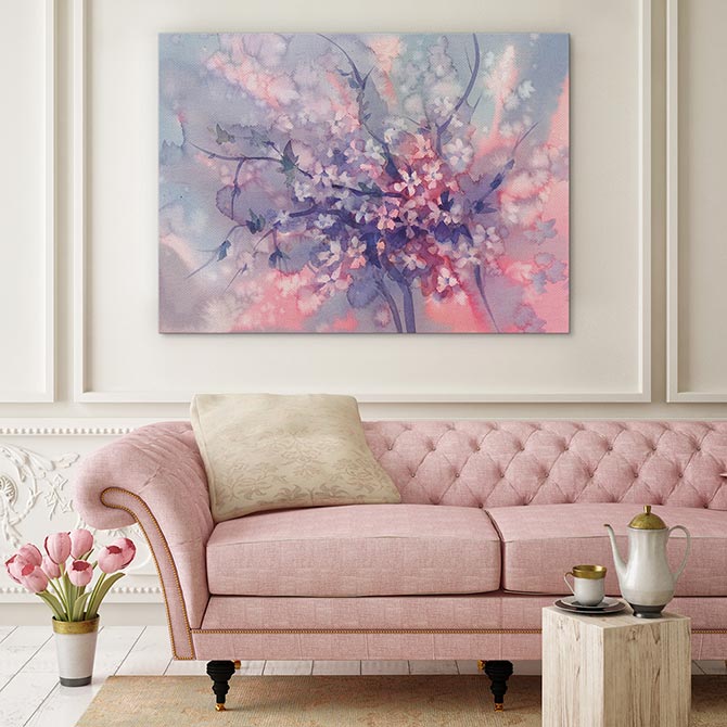 Sakura branch bloom