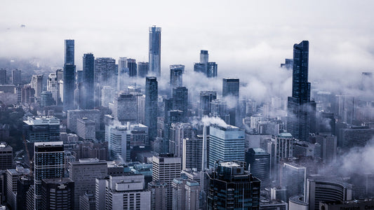 Toronto in the clouds