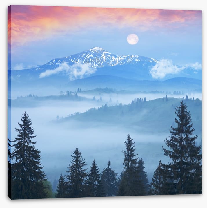 Full moon mountain
