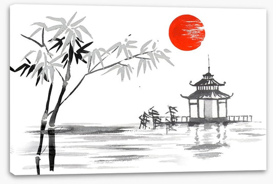 Blood moon bamboo