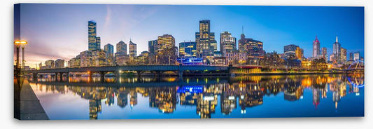 Melbourne twilight panorama