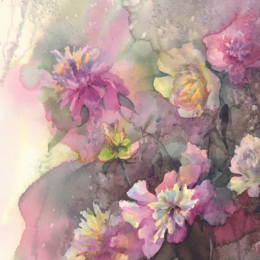 Peonies in the rain