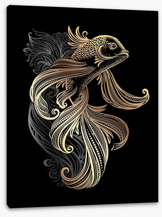 Golden koi carp