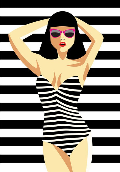 Swimsuit stripes