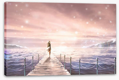 At the end of the pier