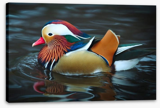 Majestic mandarin duck