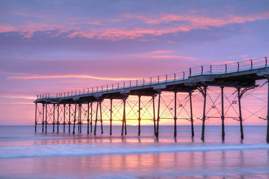Pink dawn pier