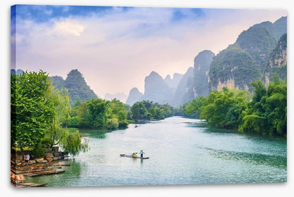Below the karst hills