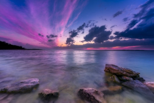 Pink sky twilight