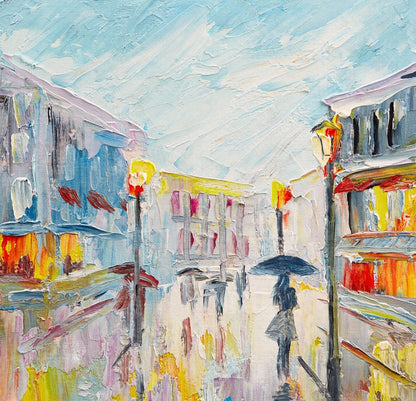 Sun shower stroll