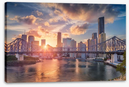 Brisbane sunset skyline