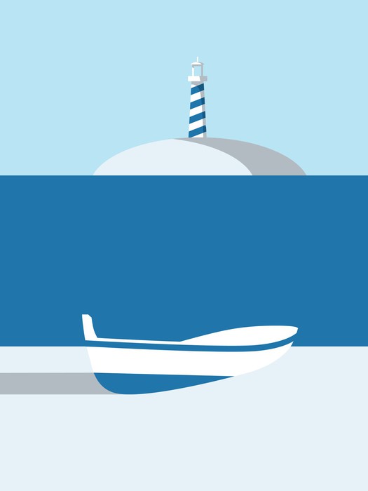 The lighthouse boat