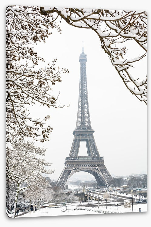 Paris in the snow