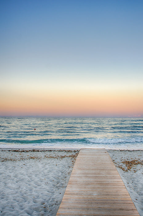 To the pastel sunset