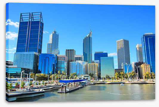 Perth in blue