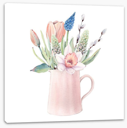 Pink jug bouquet