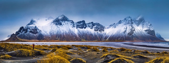 Vestrahorn peaks panorama