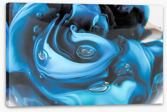 Droplets in blue