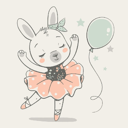 Bunny balloon ballerina