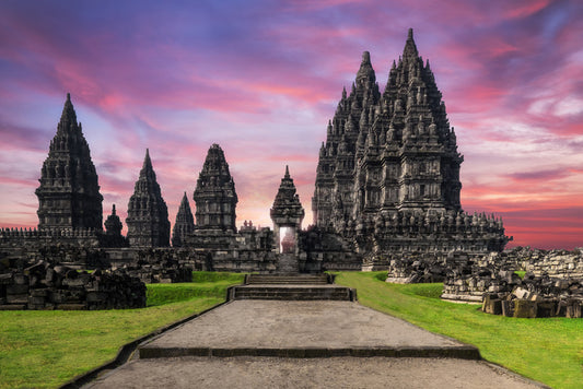 Prambanan Temple sunset
