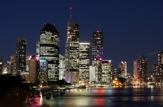 Twinkling lights of Brisbane