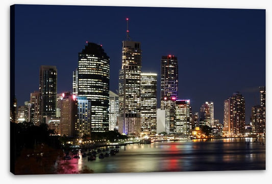 Twinkling lights of Brisbane