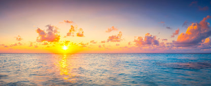 Golden sea sunset