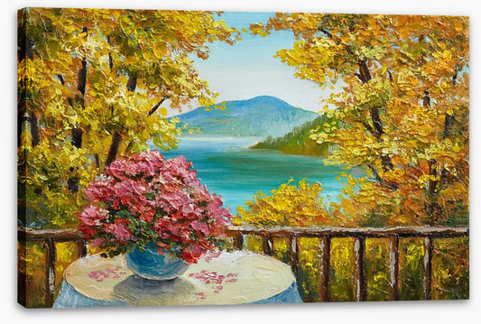 Beside the autumn lake