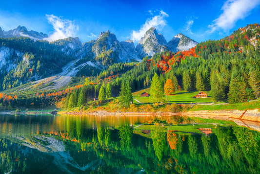 Gosausee lake reflections