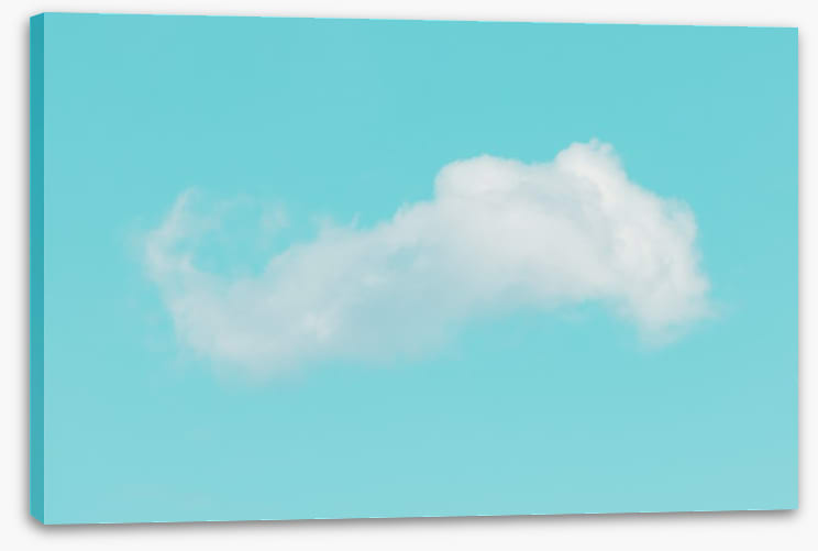 One fluffy cloud