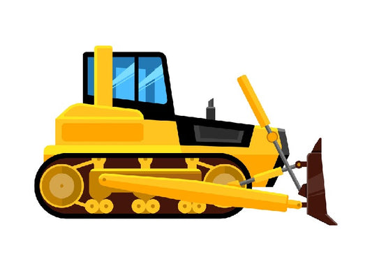 Yellow bulldozer