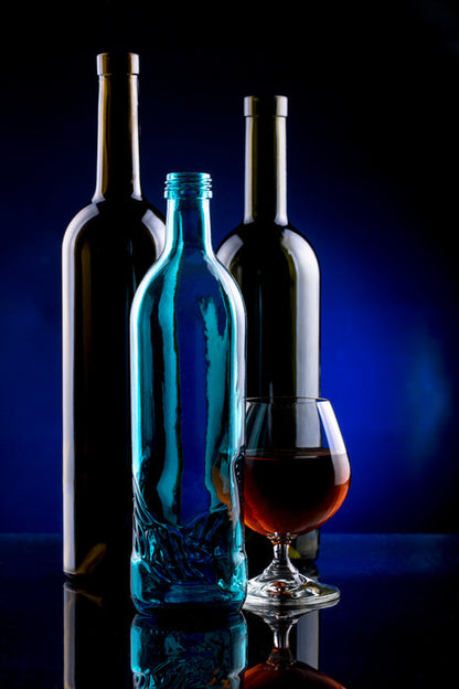 One blue bottle